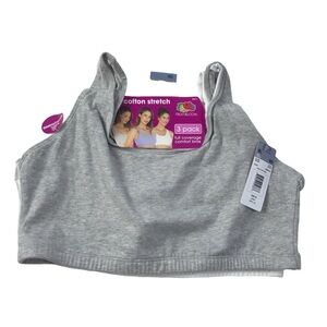 Fruit of the Loom womens Tank Style Sports Bra size 40 , gray / white